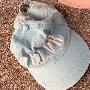 Light Blue Baseball Cap with Embroidered 'BLVR'